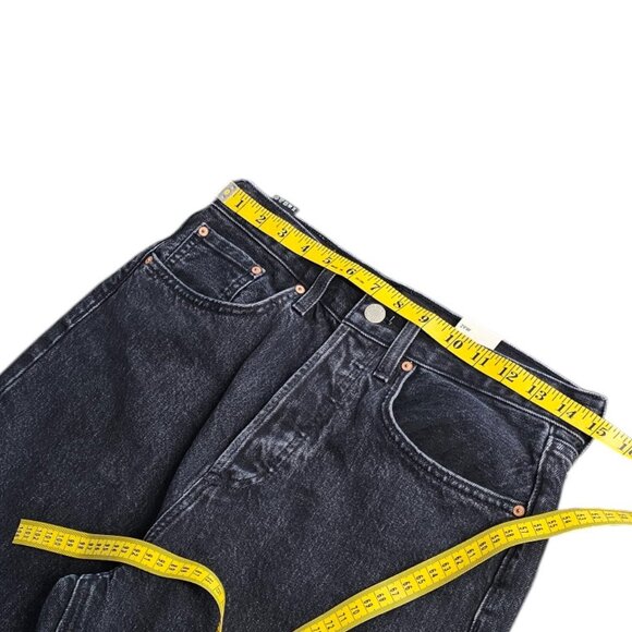 Denim Forum The Joni High Rise Loose Jeans, Black Eyeliner, Button Fly, 29, NWT - Picture 4 of 11